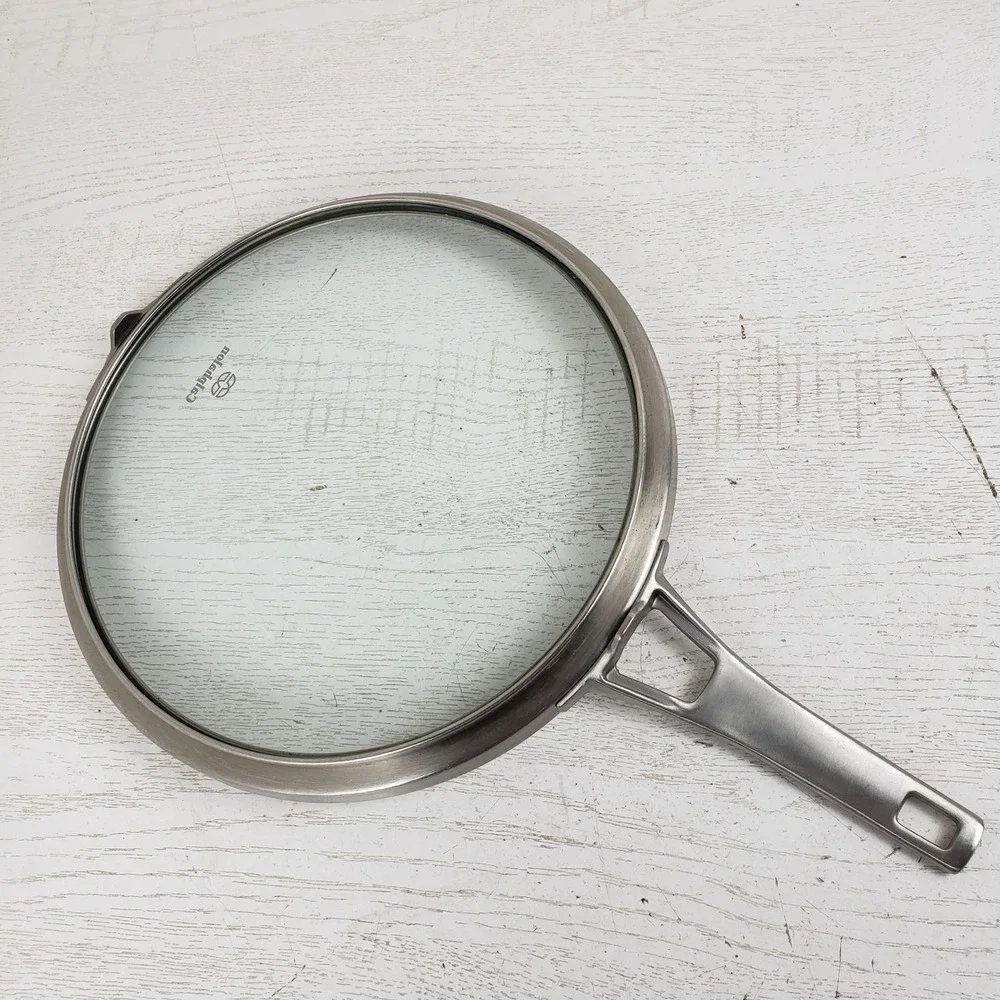 Calphalon Premier 10 Inch‎ Tempered Glass Replacement Lid with Stainless Steel